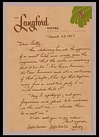 Andy Warhol Letter